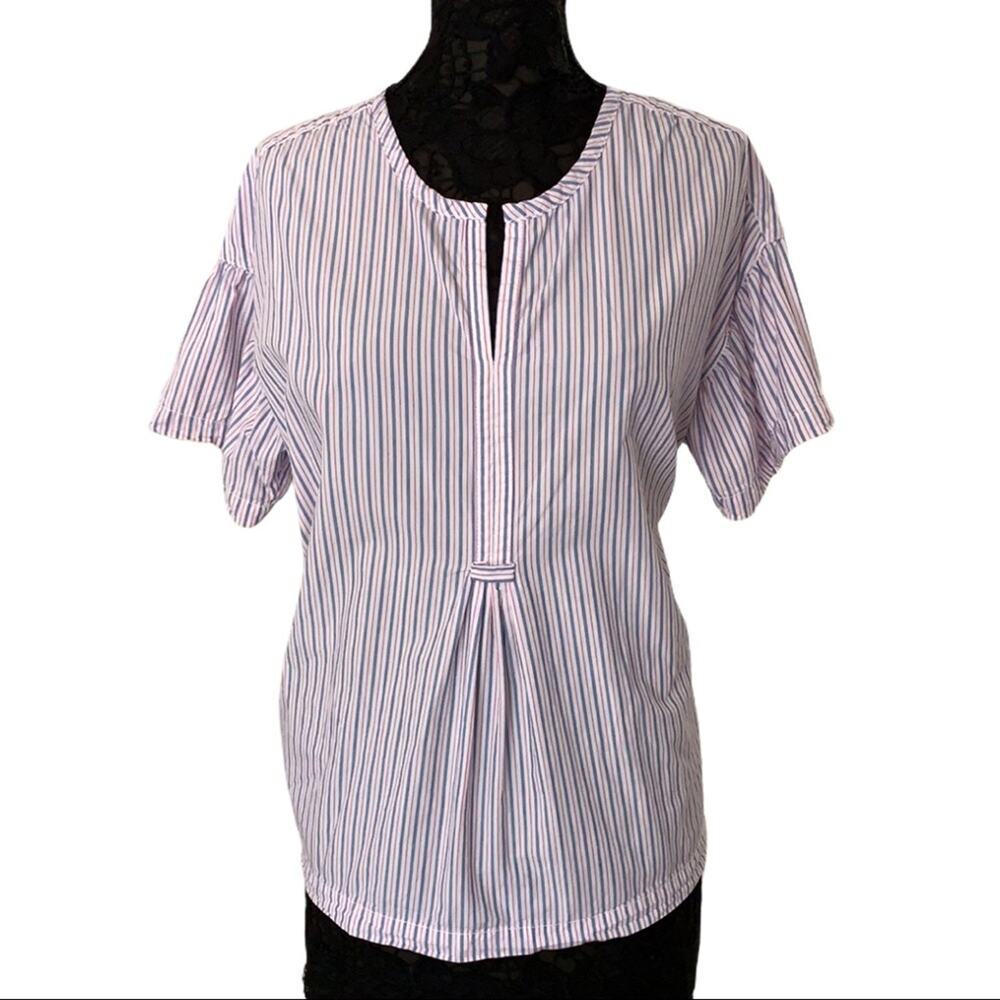 Max Studio London Stripe Top Size M
